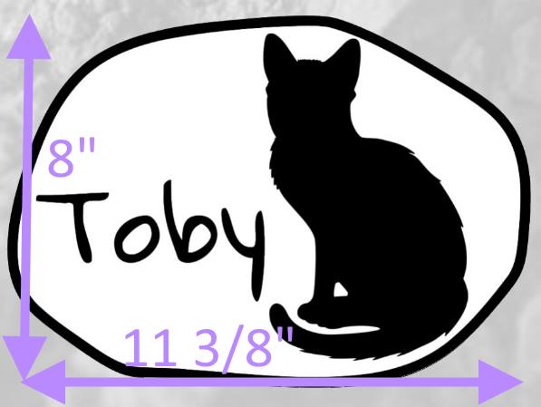 Toby cat w measure